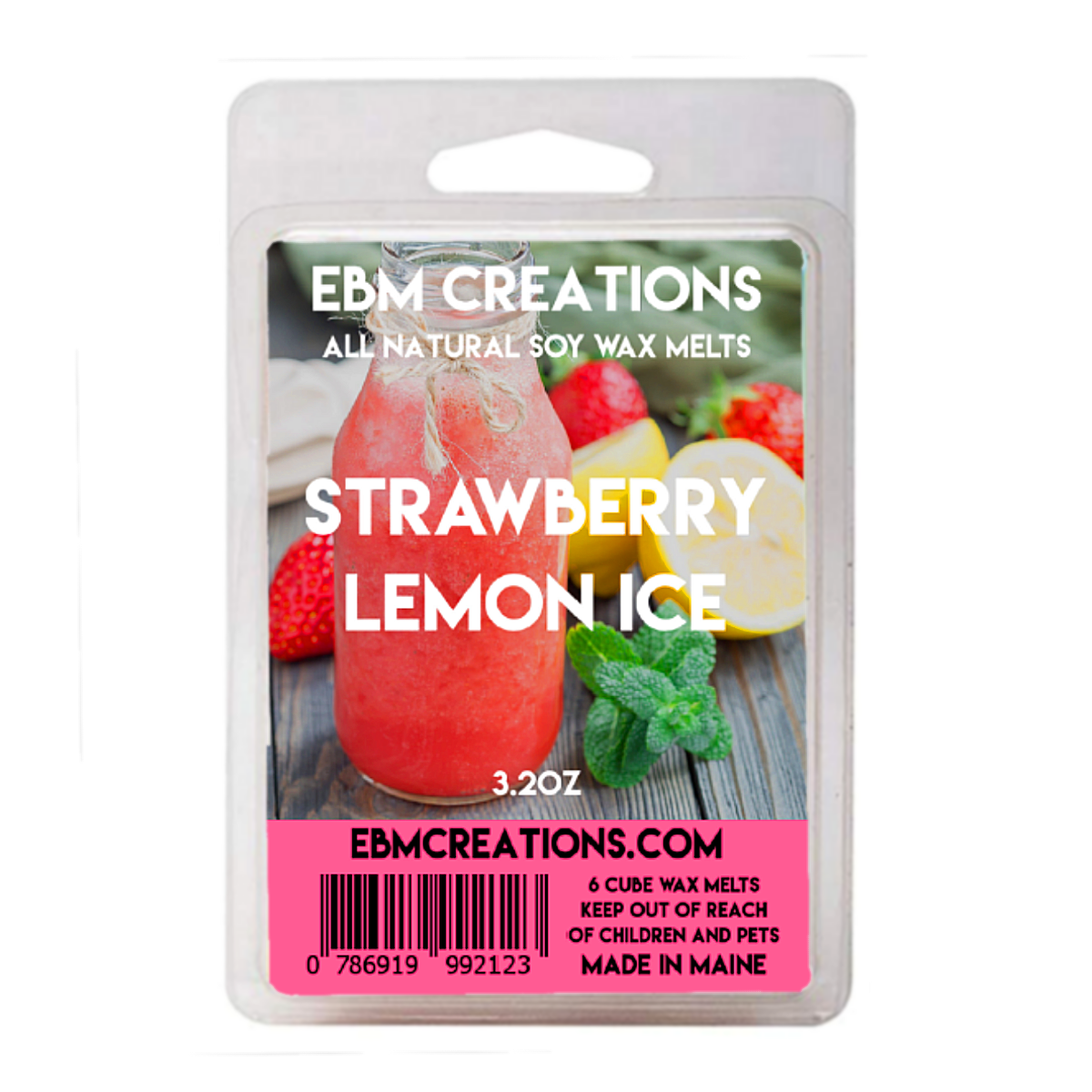 Strawberry Lemon Ice - 3.2 oz Clamshell