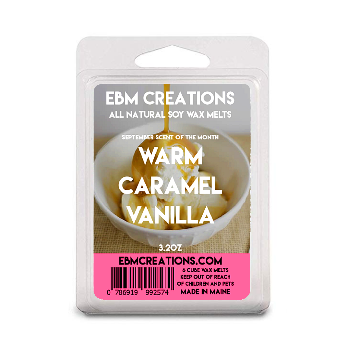 Warm Caramel Vanilla - 3.2 oz Clamshell