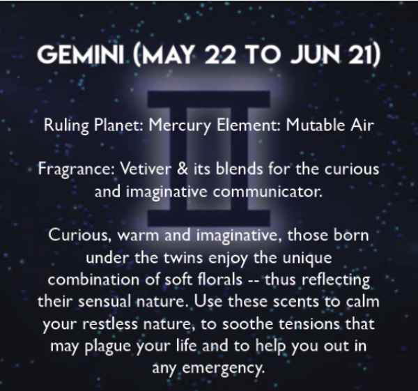 Gemini - Vetiver Jasmine Zodiac Melts - 3.2 oz Clamshell