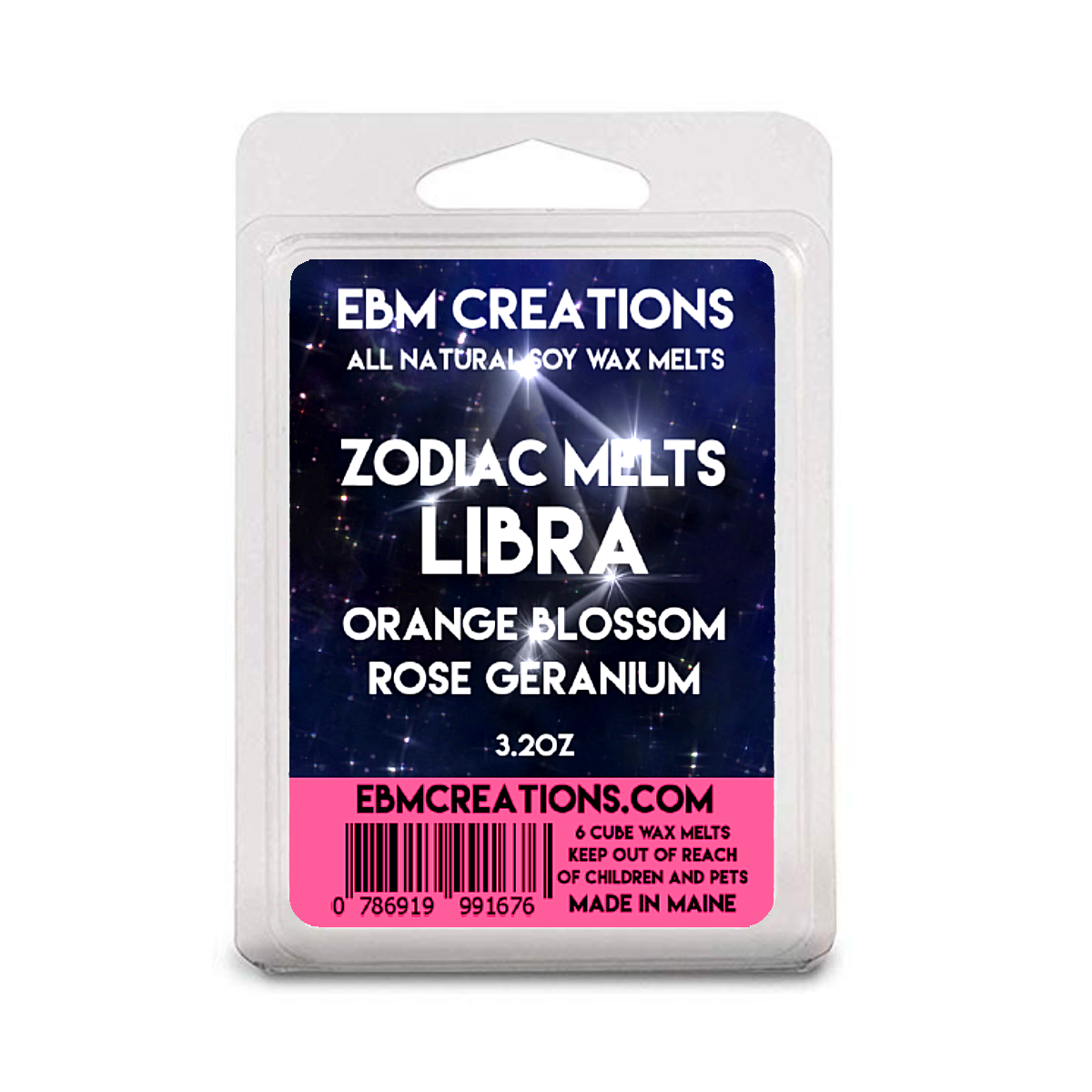 Libra - Orange Blossom Rose Geranium - 3.2 oz Clamshell