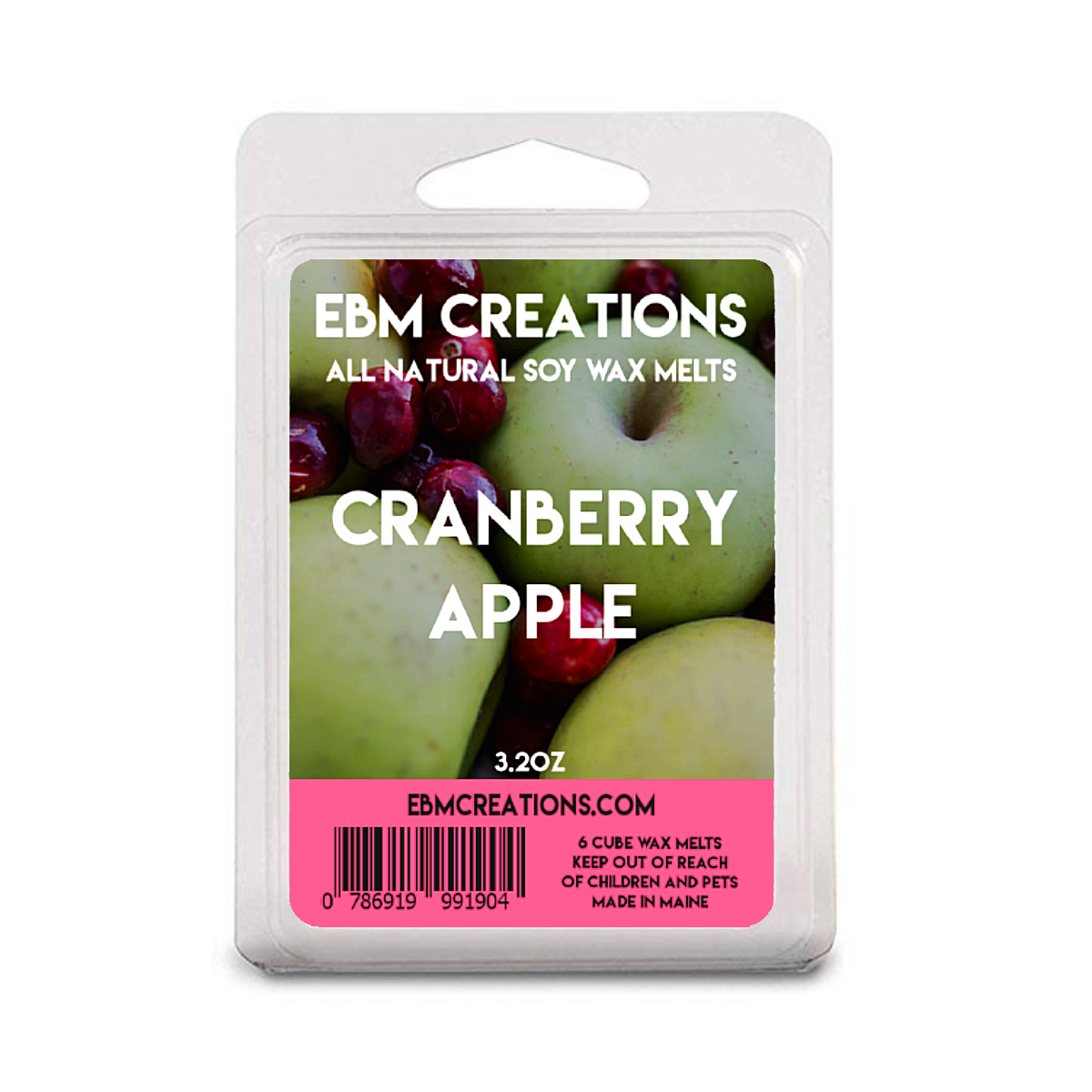 Cranberry Apple - 3.2 oz Clamshell