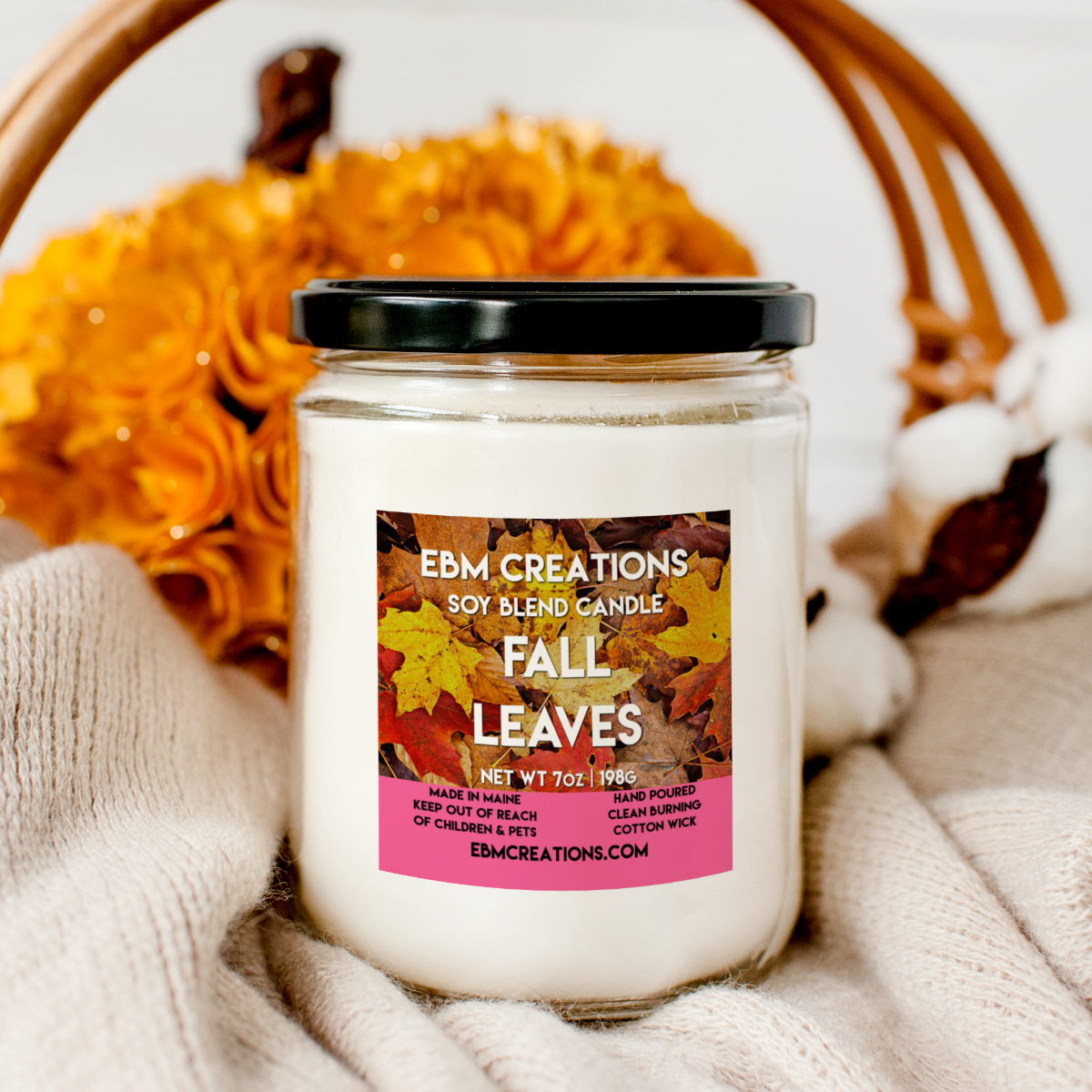 Fall Leaves - 7oz  Soy Blend Candle