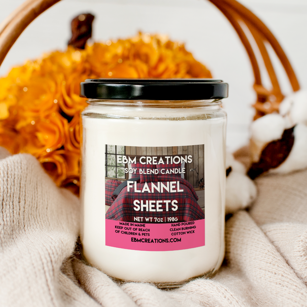 Flannel Sheets - 7oz  Soy Blend Candle