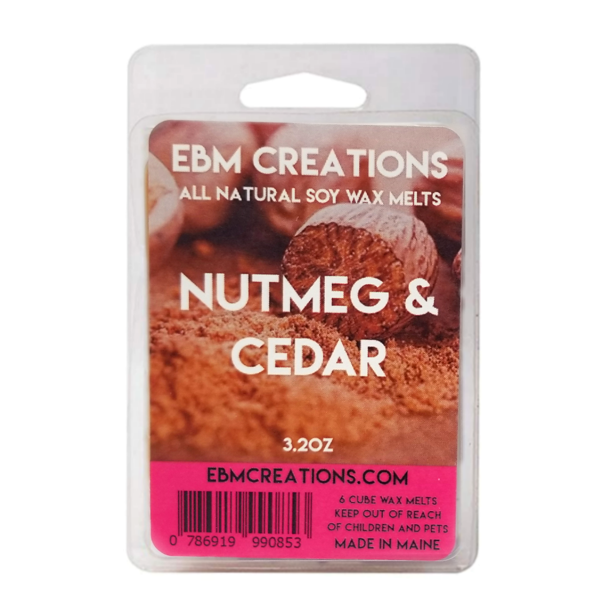 Nutmeg & Cedar - 3.2 oz Clamshell