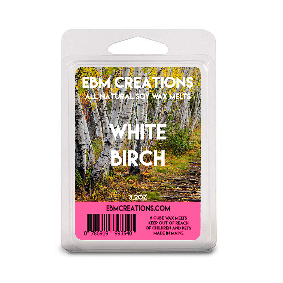 White Birch - 3.2 oz Clamshell